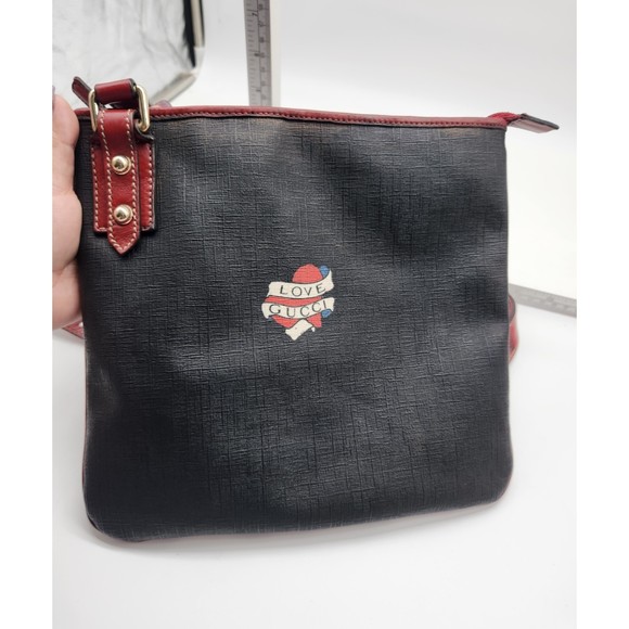 ❤️SOLD❤️Love Gucci Heart Tattoo Crossbody Bag 275GUCXADD - Picture 1 of 14